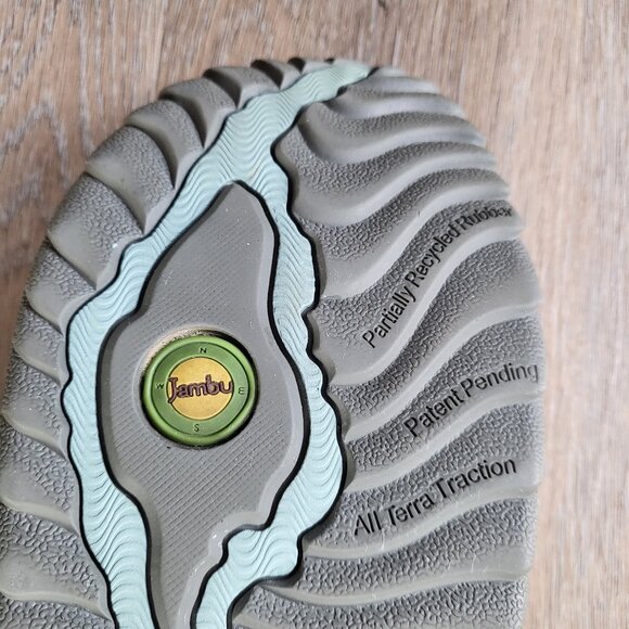 Jambu Tangerine Leather Strappy Walking Shoe Blue & Gray Size 8.5 - Picture 12 of 16